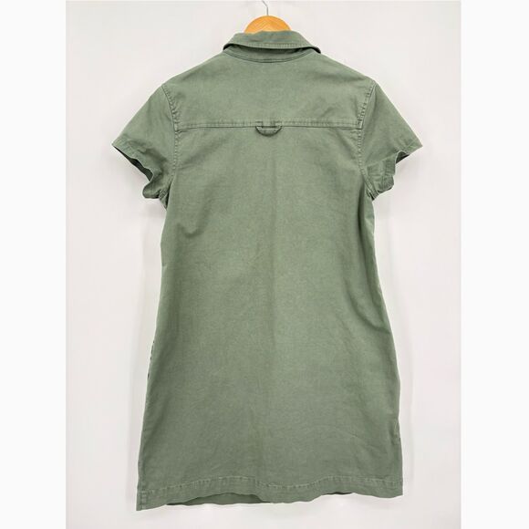 Vineyard Vines Stretch Utility Short-Sleeve Shirt Dress, Sz 10, Coastal Mini - Picture 2 of 8